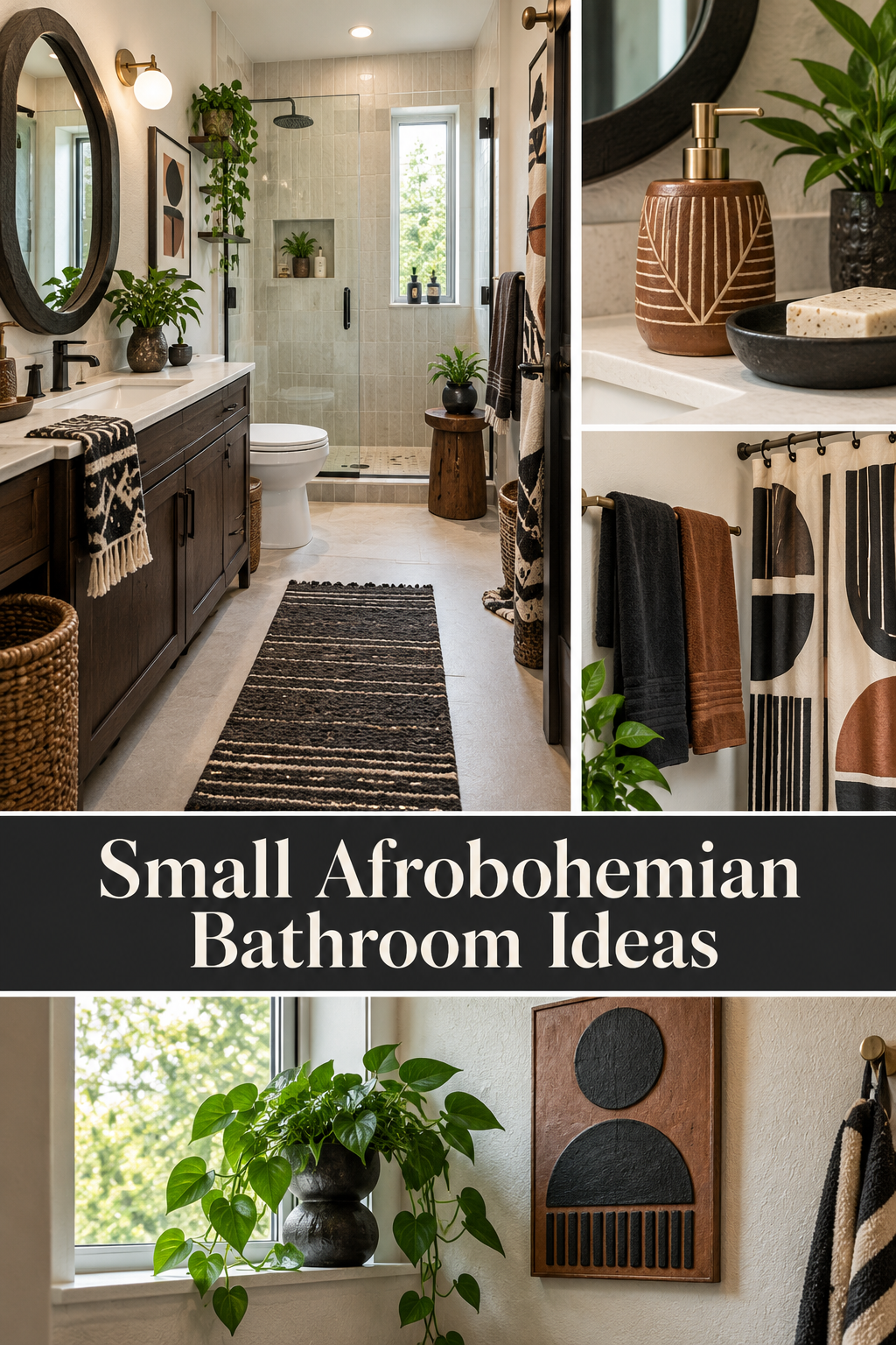 Small Afrobohemian Bathroom Decor Ideas That Handle Humidity